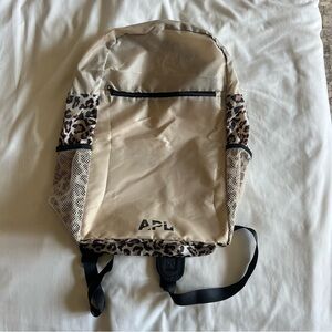 APL Athletic Propulsion Labs APL Packable Backpack Black Cream Cheetah Print
